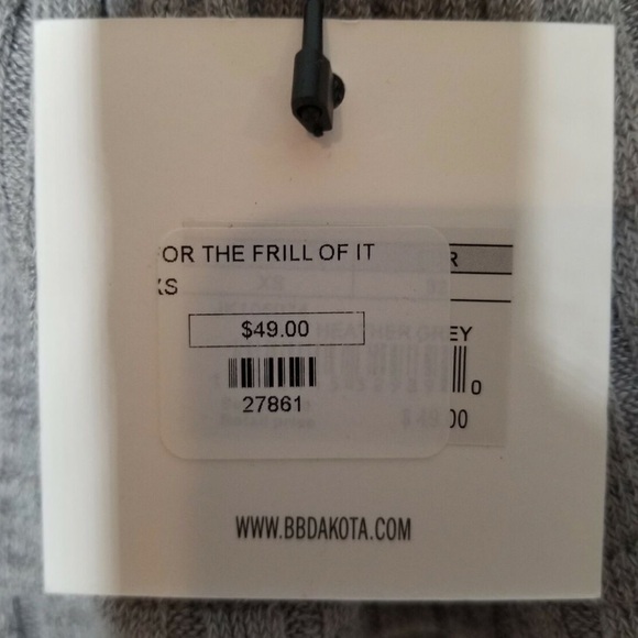 Gray Ruffle Top - Picture 3 of 3